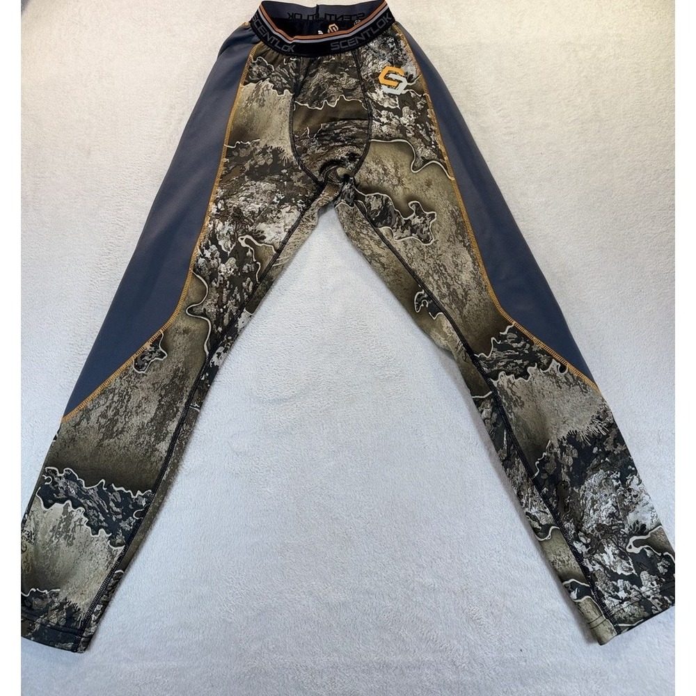 Scentlok Base Slayers Activated Charcoal Base Layer Pants Camo Mens S